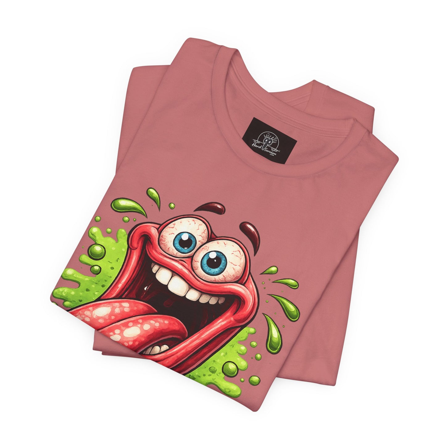 Cartoon Crazy Tongue I Will Lick It Up T Shirt  Funny Graphic Tee