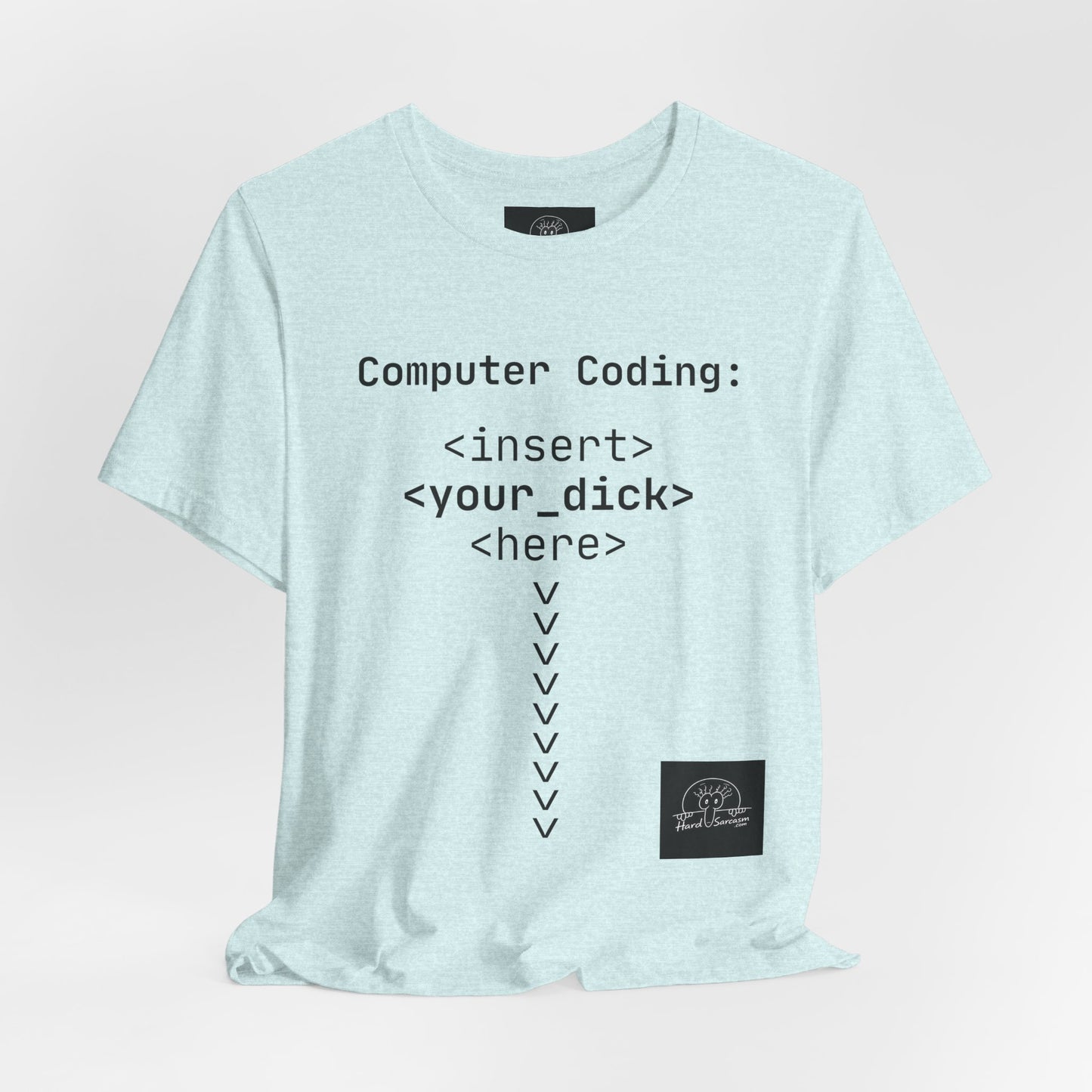 Mature Adult Shirt | Computer Coding: <insert> <your_d*ck> <here> T-Shirt | Funny Women Programmer Tee | Geek Humor